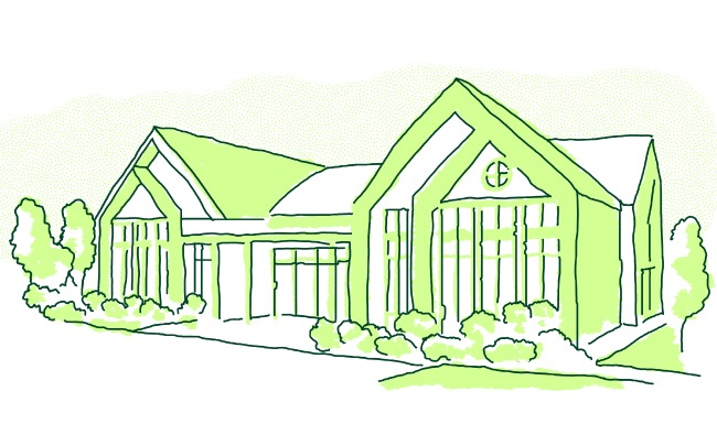 a line art of a clubroom